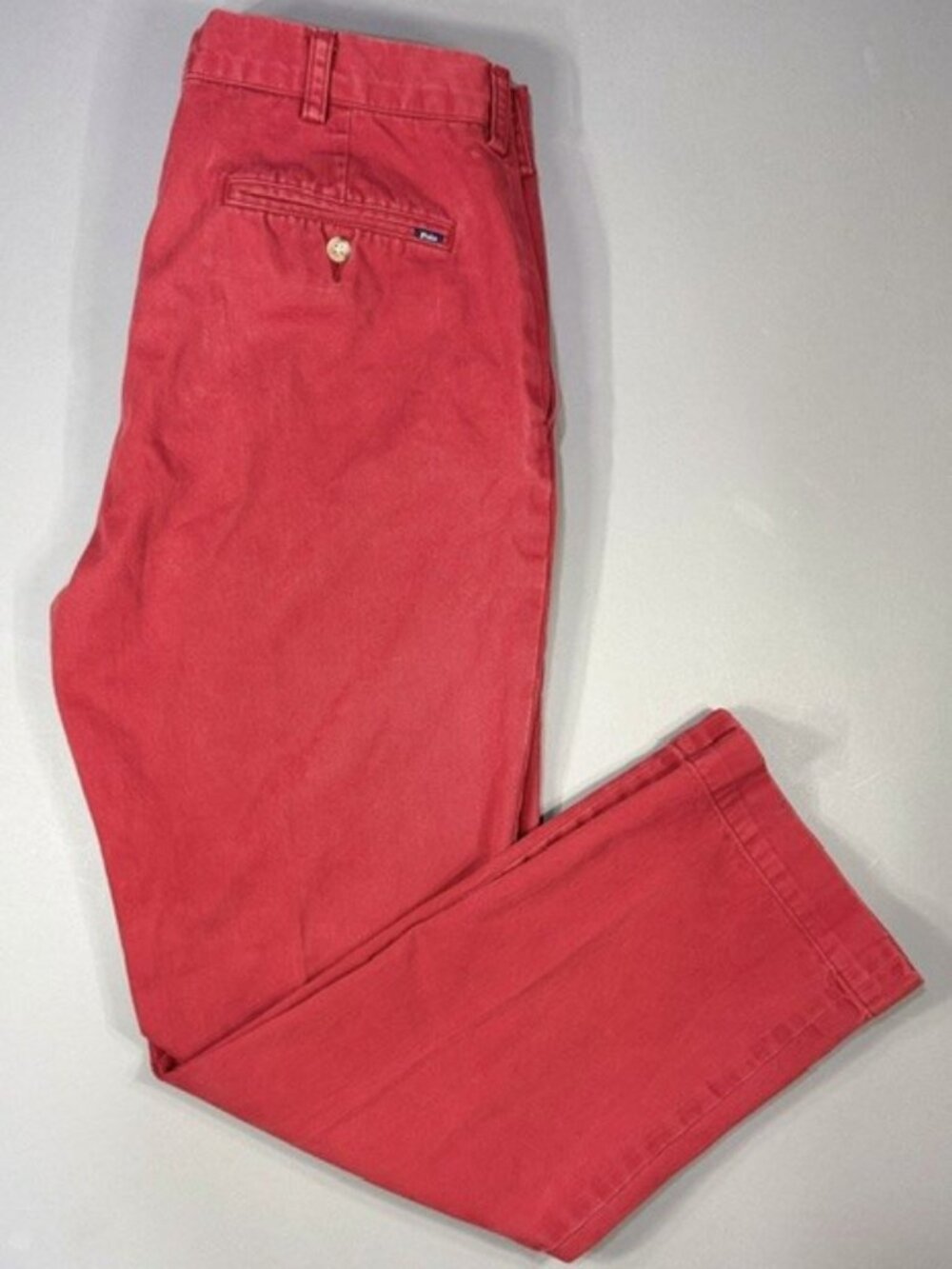Share Polo Ralph Lauren Men's 34x32 Red Classic Straight Fit Denim Pants Casual